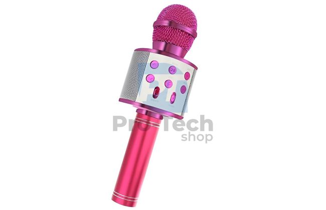 Karaoke Microphone with speaker, pink 74405