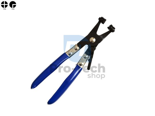 Hose clamp pliers with ratchet, cross 05300