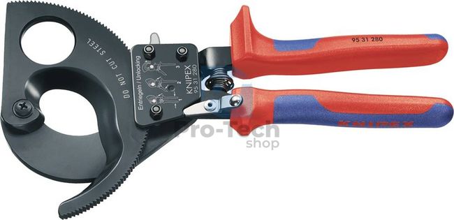 Cable pliers with ratchet 280 mm KNIPEX 08567