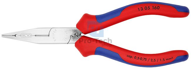 Crimping Pliers for Wire Connections Chrome-plated 160 mm KNIPEX 07753