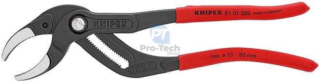 Siphon pliers and crimping pliers for connectors 250 mm with max. output 80 mm KNIPEX 08360