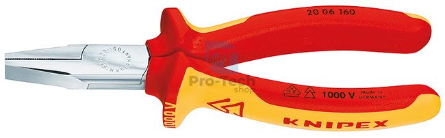 Flat Jaw Pliers Insulated, VDE Tested 160 mm KNIPEX 07790