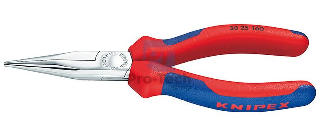 Pliers with extended jaws chrome-plated 140 mm with narrow tip KNIPEX 07862