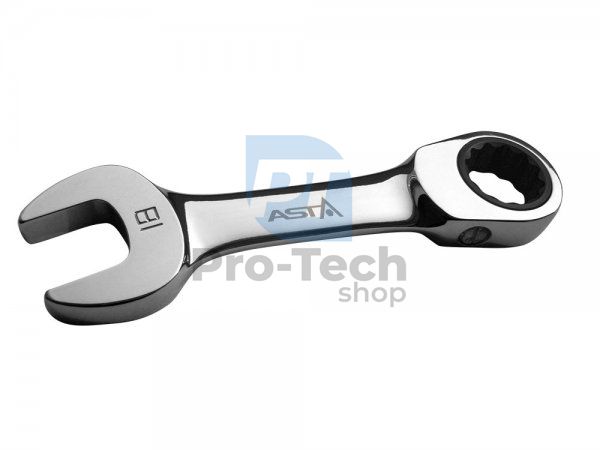 Fork and eyelet ratchet wrench, short 10mm pro Asta PFS101 05673