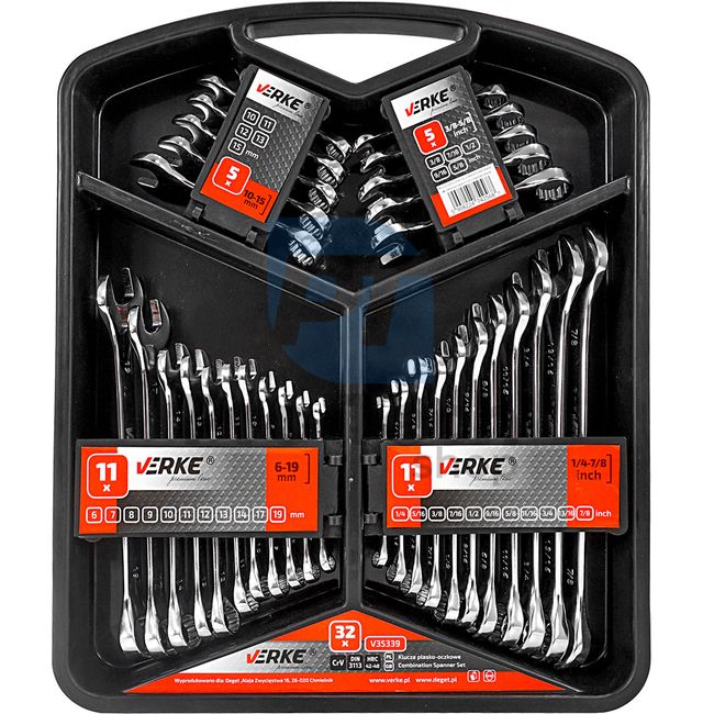 Combination Wrenches 32pcs 6-19mm HQ 80084