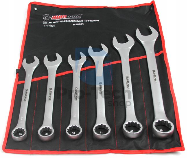 Wall wrenches 6pcs 34 - 50 mm 09663