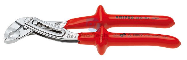 Adjustable Alligator® pliers 250 mm with dipped insulation KNIPEX 08455