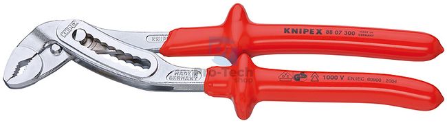 Adjustable Pliers Alligator® 300 mm with dipped insulation KNIPEX 08456