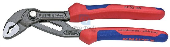 Adjustable Pliers Cobra® 180 mm with Multi-Component Handles KNIPEX 08412