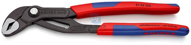 Adjustable Cobra® pliers 250 mm with multi-component handles KNIPEX 08414