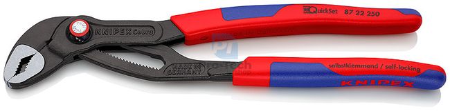 Adjustable Pliers Cobra QuickSet 250 mm with multi-component grips KNIPEX 08357