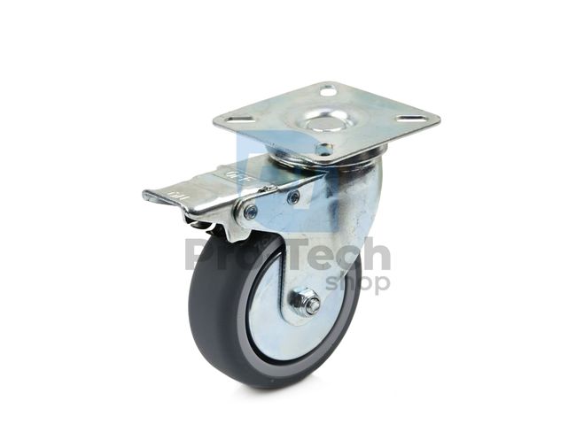 Trolley wheel PP/TPR 75x25mm swivel with brake 15932_1