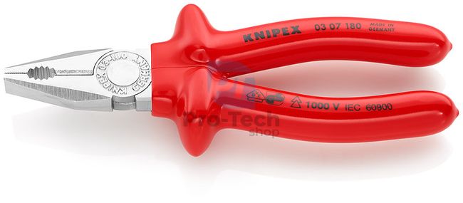 Combination Pliers with Dipped Insulation 180 mm KNIPEX 07690