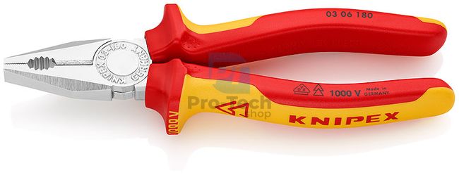 Combined pliers insulated VDE tested 180 mm KNIPEX 07685