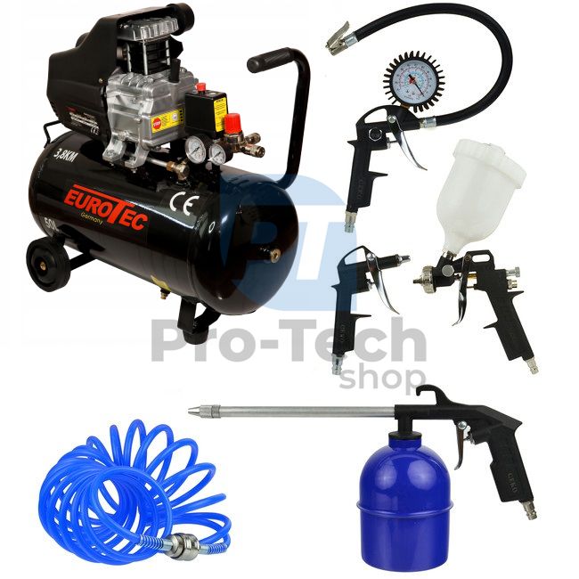 Compressor 24L 2000W 230V + 5 piece pneumatic set Pro-Tech TOOLS 40583