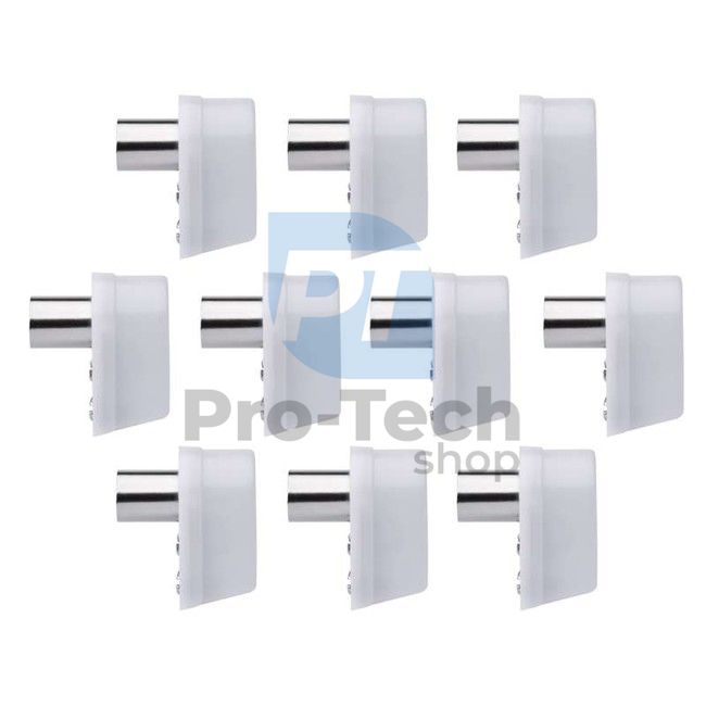 IEC plug socket plug-in angled, 10pcs 71059