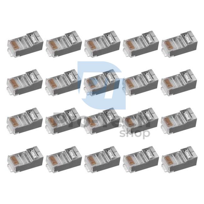 RJ45 connector for FTP cable (wire) CAT5E, 20pcs 70633