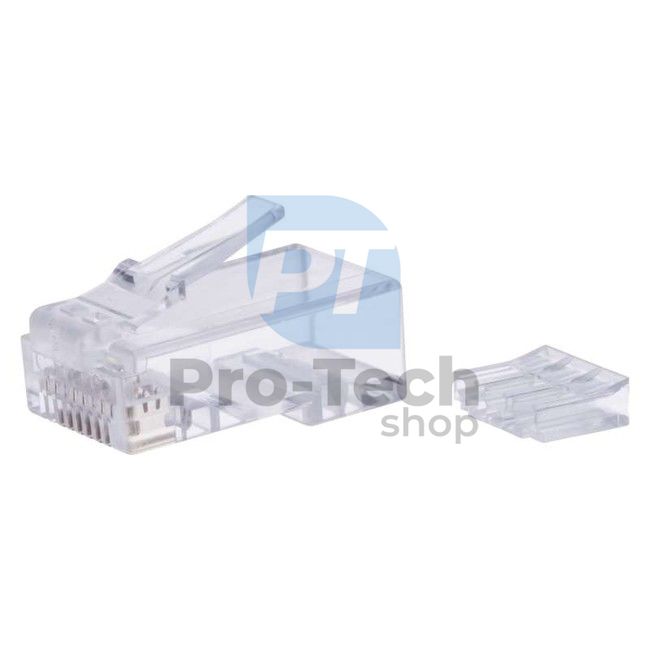 RJ45 connector for UTP cable (wire), white, 20pcs 70034