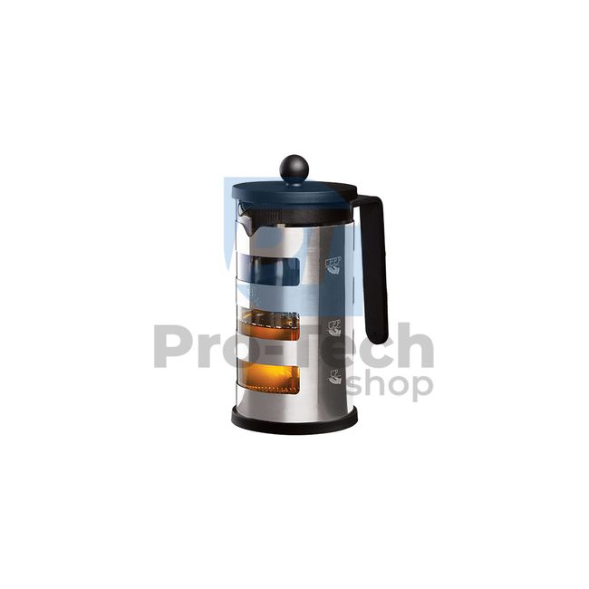 French press coffee machine 600ml STAINLESS STEEL AND GLASS 20529