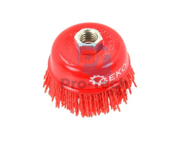 Cup nylon brush, frontal 75mm M14 02680