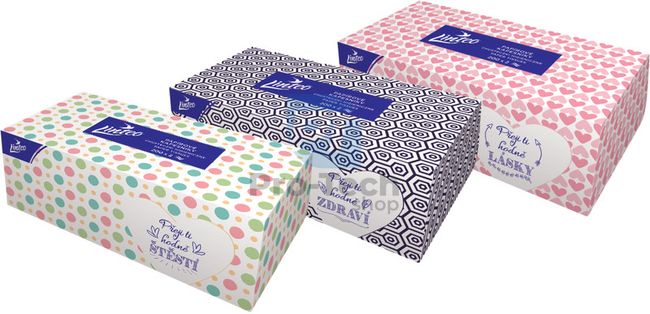 2-ply facial tissues 200pcs LINTEO SATIN BOX 30409