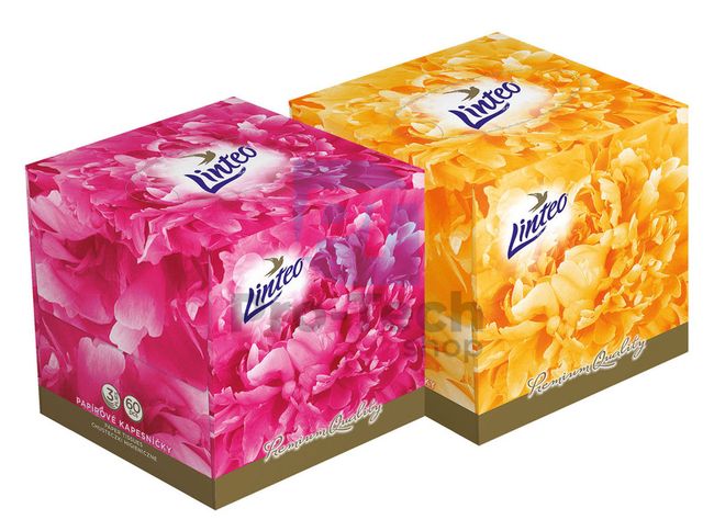 3-ply facial tissues 60pcs LINTEO ELITE BOX 30410