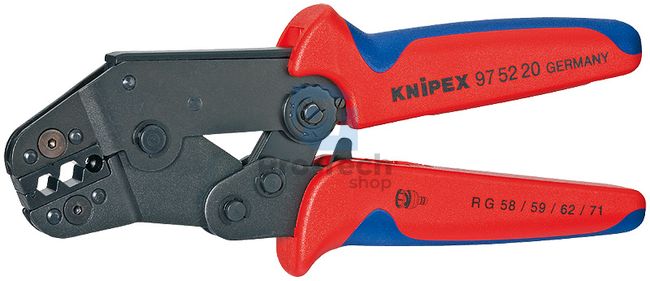 Short Crimping Pliers 195 mm with Multi-Component Handles KNIPEX 08667