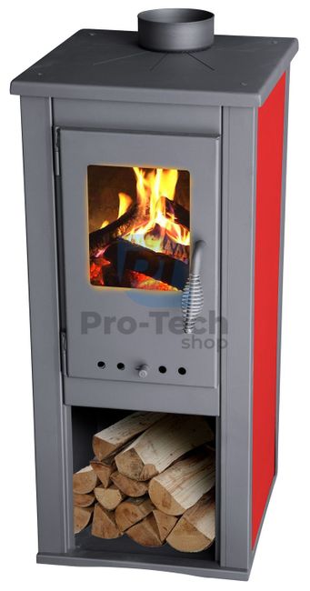 Fireplace stove 3,9 kW red 40223