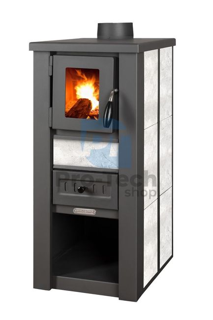 Fireplace stove 6,5 kW white 40214