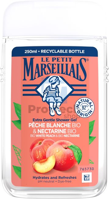 Le Petit Marseillais Bio Peach and Nectarine Cream Shower Gel 250ml 30589