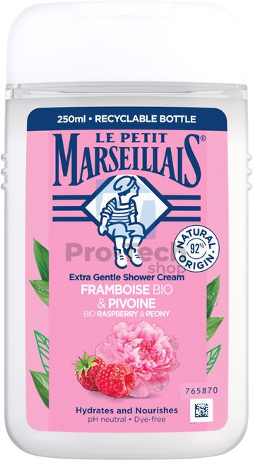 Le Petit Marseillais Bio Raspberry and Peony Cream Shower Gel 250ml 30590