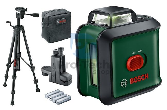 Bosch UniversalLevel 360 Premium Cross-Line Laser with Tripod and Universal Holder 15223