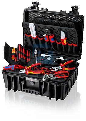 Case "Robust21" Electro with tools 25pcs KNIPEX 16047