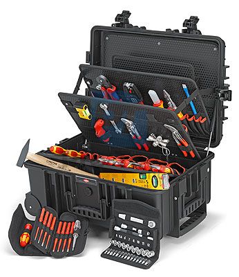 Case "Robust45" Electro with tools 63pcs KNIPEX 13425