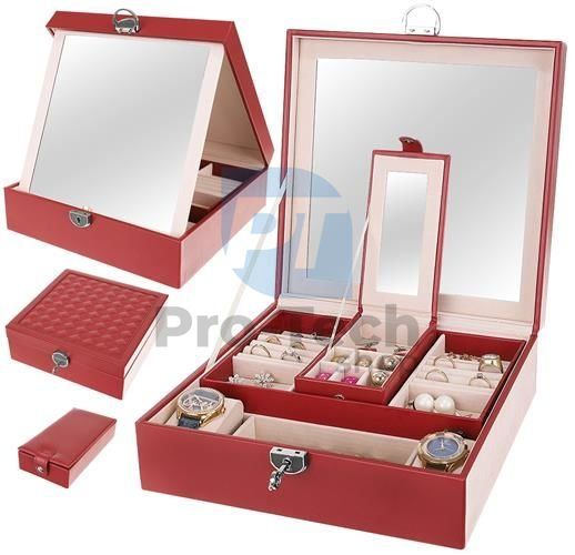 Jewellery case - burgundy - Beautylushh 74483