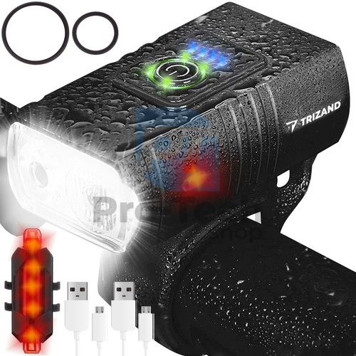 Bike T6 USB light + rear light 74507