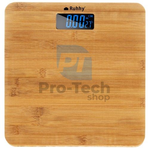 LCD bathroom scale - wooden Ruhhy 22522 75883