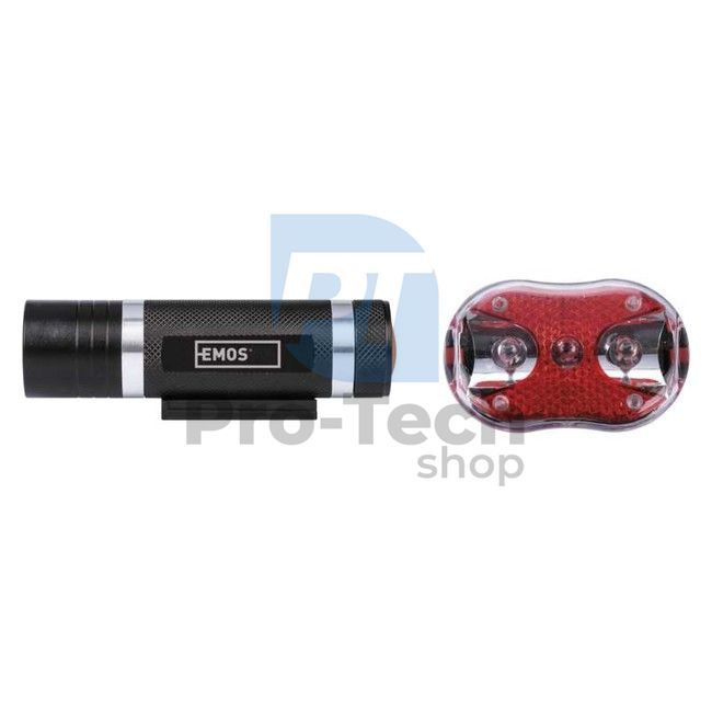 LED front + rear lights. for bike P3920 on 5× AAA, 150 lm 70856