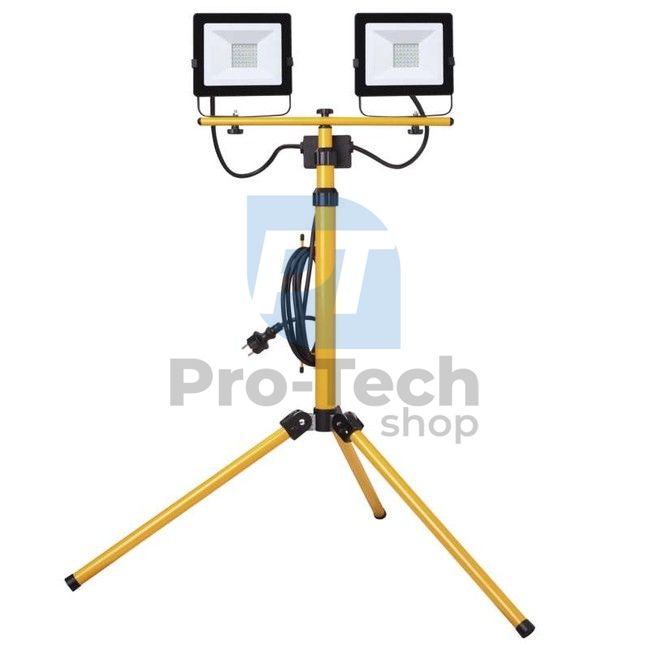 LED spotlight HOBBY SLIM, 2×30W + tripod 71819