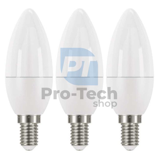 LED bulb Classic Candle 6W E14 neutral white, 3pcs 71792