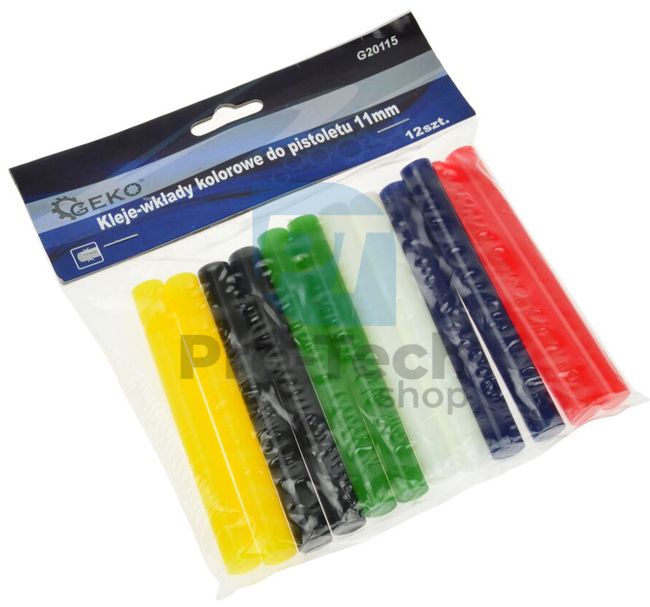 Glue sticks 11mm 12pcs colour 09132