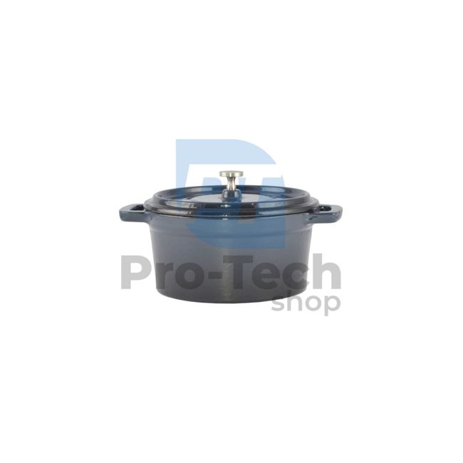 Cast iron pot with enamel surface 0,6l 14cm Blue 53874