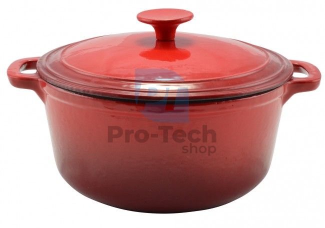 Cast iron pot with enamelled surface 2,5L 22cm Red 50933