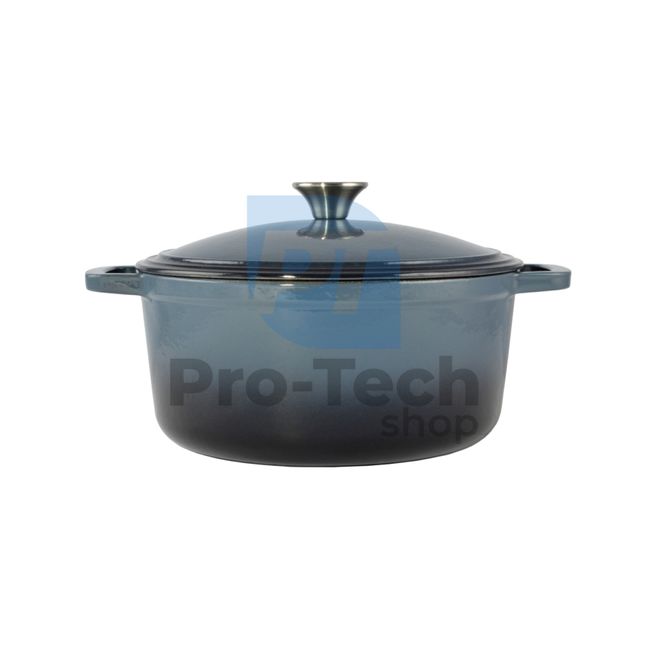 Cast iron pot with enamel surface 5,2l 26cm Blue 53867