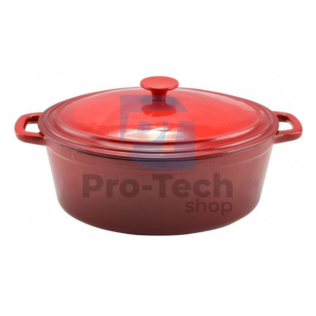 Cast iron baking dish with enamelled surface 33,2cm Red 51191