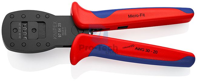 Crimping Pliers for Micro Connectors Micro-Fit 190 mm KNIPEX 08704