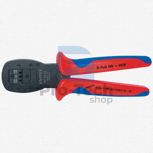 Crimping pliers for mini connectors 190 mm KNIPEX 08703