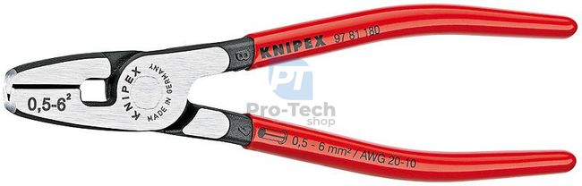 Crimping pliers for end sleeves 180 mm KNIPEX 08719