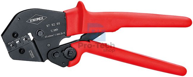 Crimping Pliers with AWG 20-10 with Anti-slip Handles 250mm KNIPEX 13445