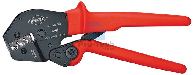 Crimping pliers AWG 7/5/3 with non-slip handles 250 mm KNIPEX 08658